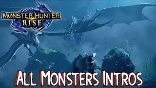 Monster Hunter Rise All Monster Intro Ecology Cutscene Spoilers [upl. by Aicirtac602]