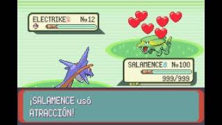 POKEMON EMERALD  SALAMENCE  ATRACCIÓN  ATTRACT [upl. by Corilla]