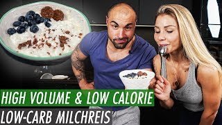 Low Carb Milchreis in 1min  Kalorienarm proteinreich und sättigend [upl. by Ferdie104]