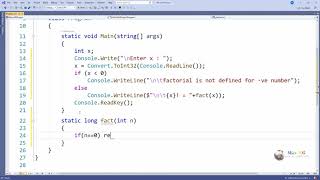 C program  factorial of a number [upl. by Christiano]