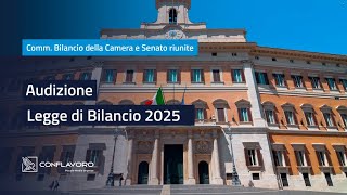 Audizione Legge di Bilancio 2025 [upl. by Dragone]