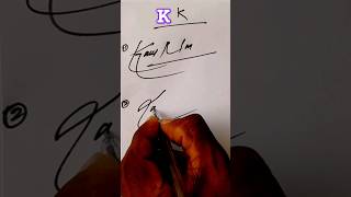 How to sign letter K Signature letter K 😃👍 simple sigmarule style [upl. by Suoivart]