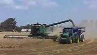 Wheat Harvest in Watonga OK [upl. by Kciremed416]