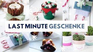 SOS DIY LastMinute Weihnachtsgeschenke selber machen und basteln  schnelle Ideen fürs Wichteln [upl. by Tilford]