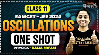 Oscillations Class 11 Physics One Shot  Class 11 Chapter 14  EAMCETNEETJEE 2024 KRD Madam [upl. by Irmgard]