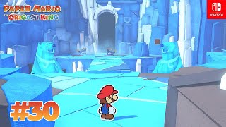 Paper Mario  The Origami King  30 Ice Vellumental Mountain  GamePlay on Nintendo Switch [upl. by Ynaffi]