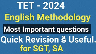 ap TETsgt english methodologyaptet english grammarap tet model papers 2024 in englishaptet [upl. by Netti260]