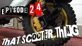 TST Ep 24  P200e Full Build Part 1 Pinasco radial brake shortened fork mod [upl. by Odranoel880]