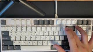 COX CK108 BT WHITE GATERON BROWN SWITCH CHERRY STYLE STABILIZER TEST [upl. by Naujat45]