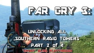 Far Cry 3 Unlocking All Southern Island Radio Towers Part 24 111 [upl. by Walburga]