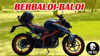 FULL REVIEW KTM 390 DUKE 2024 MEMANG BERBALOIBALOI VLOG E495 [upl. by Anytsyrk]