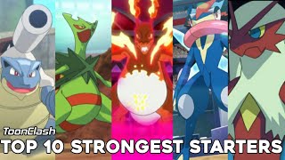 Top 10 strongest starter pokemon In hindi By Toon Clash [upl. by Naivatco]