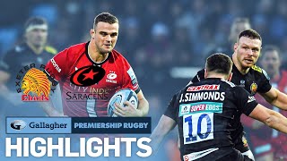 Exeter v Saracens  HIGHLIGHTS  Grudge Match at Sandy Park  Premiership 202122 [upl. by Oj952]