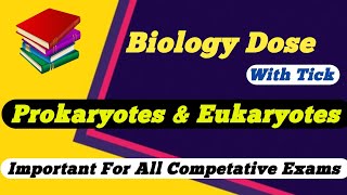 Differences between Prokaryotes and Eukaryotes  Biology Dose  Important For All Competative exams [upl. by Nevets611]