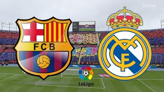 La Liga 202021  FC Barcelona Vs Real Madrid El Clasico  24th October 2020  FIFA 21 [upl. by Ramilahs]