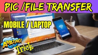 how to transfer pictures from mobile to laptop wirelessly 2024 [upl. by Eelanaj]