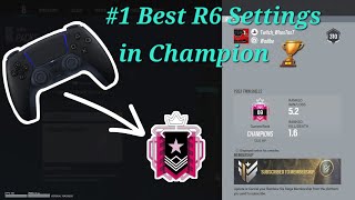 THE 1 BEST CONTROLLER CHAMPION  NO RECOIL SETTINGS amp SENSITIVITY PS5XBOX  Rainbow Six Siege [upl. by Alda]