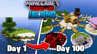 I Survived 100 Days on a DESERTED ISLAND in Minecraft [upl. by Roux]