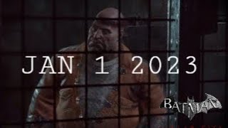 Visiting Calendar man New Year 2023 Batman Arkham City return to Arkham [upl. by Allit884]