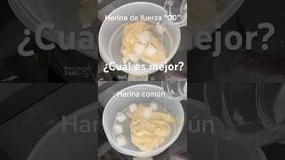 Comparación harina de fuerza y harina común pizza shorts shortvideo pizzalover pizzatime [upl. by Lassiter]