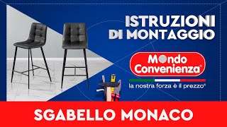 Istruzioni di montaggio Sgabello Monaco  MONDO CONVENIENZA [upl. by Odella]