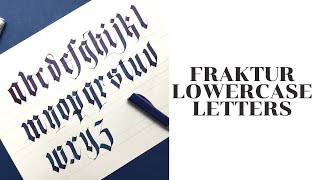 How to Write BlackletterFraktur Lowercase Letters using Pilot Parallel Pen [upl. by Eras148]