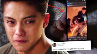 Daniel Padilla reacts to KATHDEN viral video umiyak siya [upl. by Coshow594]