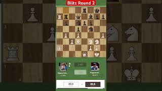 Blitz Round 2 Magnus vs Praggnan blitzchess chess [upl. by Trubow]