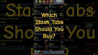 Which Stash Tabs Should You Buy Path Of Exile 2 gaming pathofexile pathofexile2 [upl. by Einomrah]