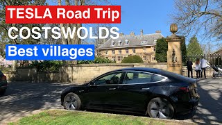 TESLA Cotswolds England UK Road Trip best 4 British Villages for Day trip or Staycation Travel Guide [upl. by Aizahs]