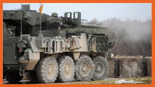 The M1128 Stryker Mobile Gun System will officially retire in the end of 2022 [upl. by Aerdnua]