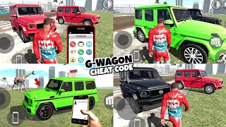 G Wagon Car Cheat Code 🤩 in Indian Bike Driving 3D  Indian Bike Driving 3D New Updates G Wagon Car [upl. by Niveek]