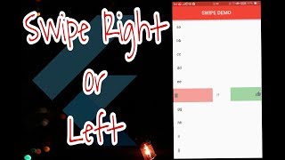 Flutter How to use right swipe and left Swipe in ListView Easy Steps [upl. by Assirek]