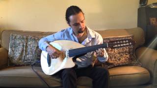 Oud flamenco improv with fingernails by Pedro da Silva in A minor on Godins MultiOud [upl. by Dorion]