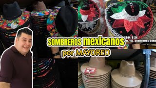 SOMBREROS mexicanos por MAYOREO en el centro de la CDMX 👒✅ sombrero artesanal 📣 [upl. by Oreste]