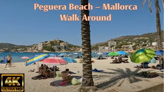 Peguera Beach Mallorca  Walk Around [upl. by Gardell]