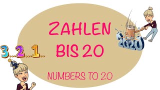 Zahlen bis 20 Deutsch lernen  German Numbers to 20  Almanca 20ye kadar Sayılar 🇩🇪1️⃣2️⃣3️⃣ [upl. by Leasa291]