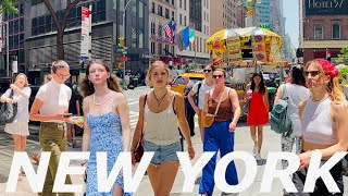 4K🇺🇸NYC Summer Walk🗽Lexington Ave amp 3rd Ave Midtown Manhattan❤️‍🔥”Ground Central”  July 2023 [upl. by Poliard]