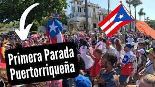 PARADA PUERTORRIQUEÑA en PUERTO RICO 🇵🇷 [upl. by Nikral]