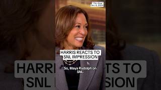 Harris reacts to SNL impression [upl. by Irafat]