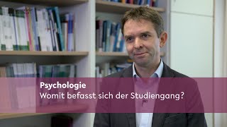 Psychologie Womit befasst sich der Studiengang [upl. by Wanids445]