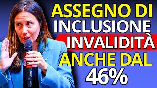 Assegno di Inclusione Come Ottenere il Sussidio Anche con Invalidità Sotto il 67 [upl. by Abey]