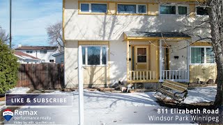 House for Sale at 811 Elizabeth Road in Windsor Park Winnipeg [upl. by Ayit697]