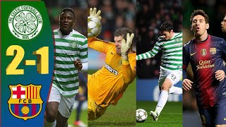 Celtic vs Barcelona 21  Historic Win  UCL 201213  Extended Highlights  English Commentary [upl. by Mahala]