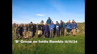 Sefton Road Ramblers B Group on Settle Ramble 131124 movie [upl. by Greenfield]