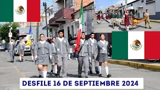 Desfile del 16 de septiembre de 2024 en Zapotiltic Jalisco [upl. by Anelleh]