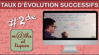 Calculer des taux dévolution successifs  Seconde [upl. by Aleik55]