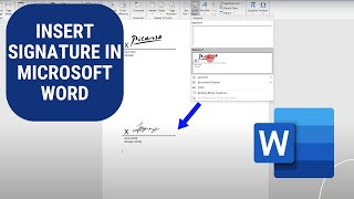 How to Insert Signature in Microsoft Word  Easy [upl. by Meesak924]