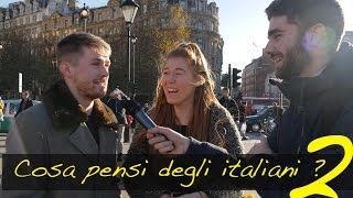 quotCosa pensi degli italiani quot Domande a Londra 2 thepillow [upl. by Ekeiram]