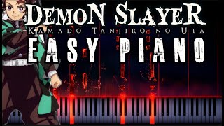 Demon Slayer Kamado Tanjiro no Uta  How To Play EASY Version Kamado Tanjiro no Uta [upl. by Rasmussen612]